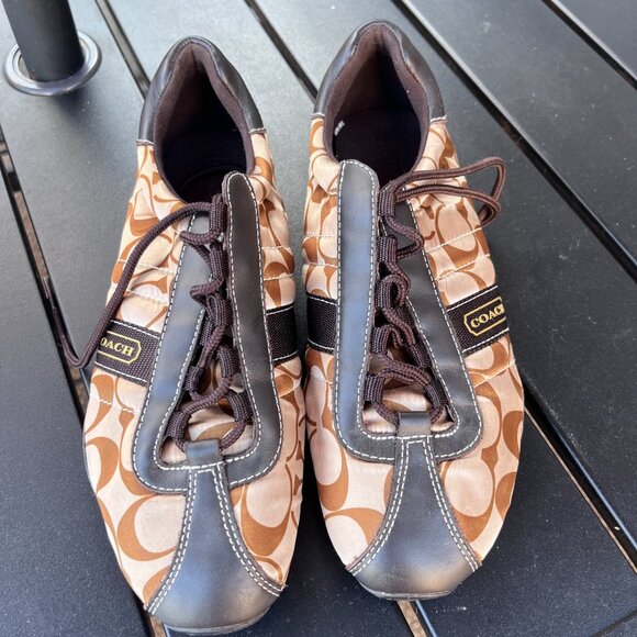 Coach Kirby Sateen Signature Tennis Sneakers - Y2K Aesthetic  - Picture 3 of 8